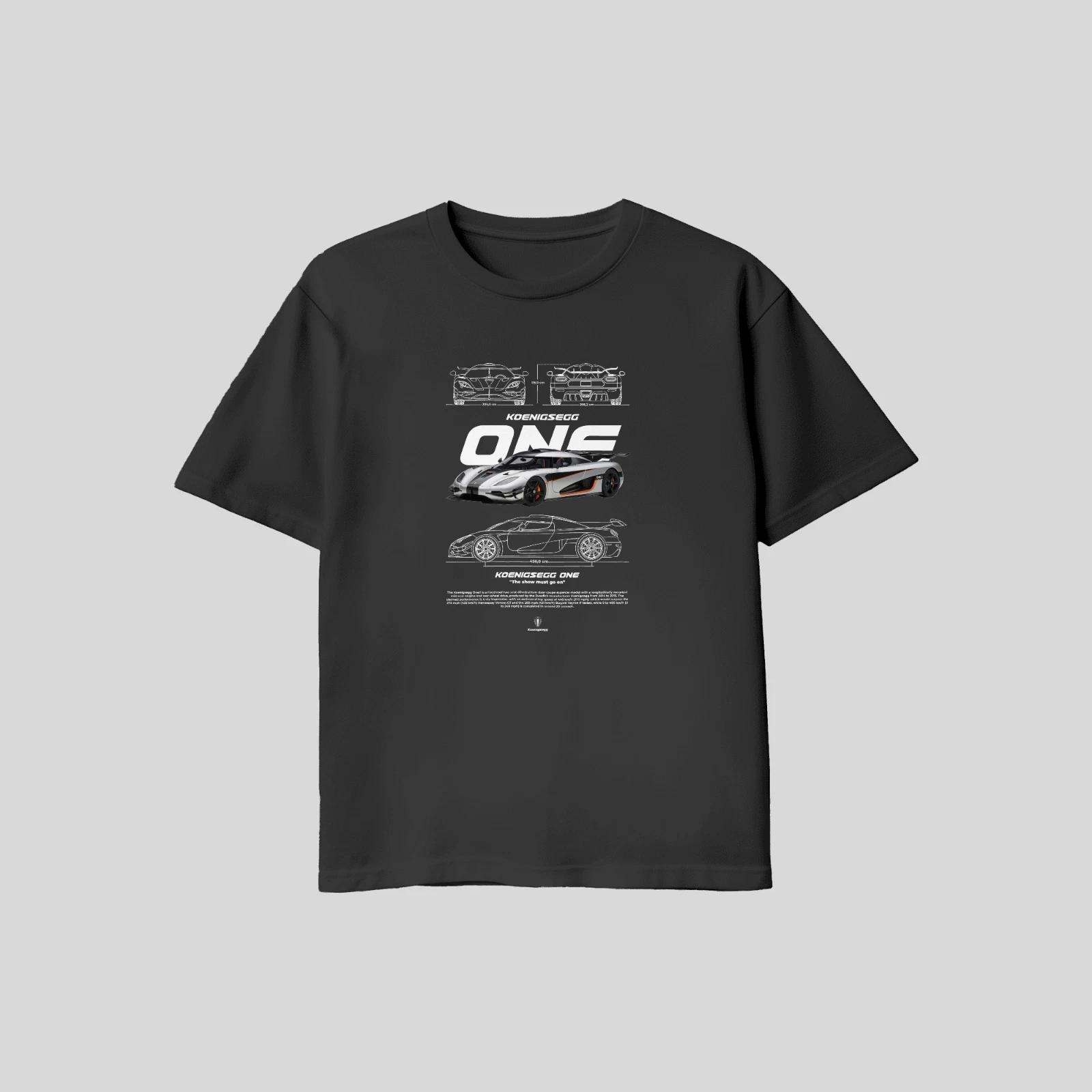 

Unisex Adult Casual Graphic Koenigsegg One T Shirt XL L M Gildan T-... XL