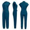 Medical Frosted Stand-up Collar Flying Sleeve Zipper Operating Room Doctor, Nurse and Care Worker Overalls