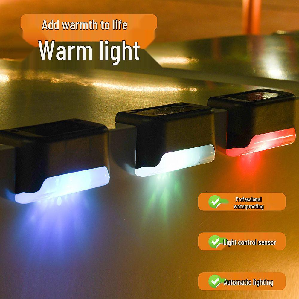 Waterproof Solar Stair & Wall Lights for Outdoor Fences and Courtyards