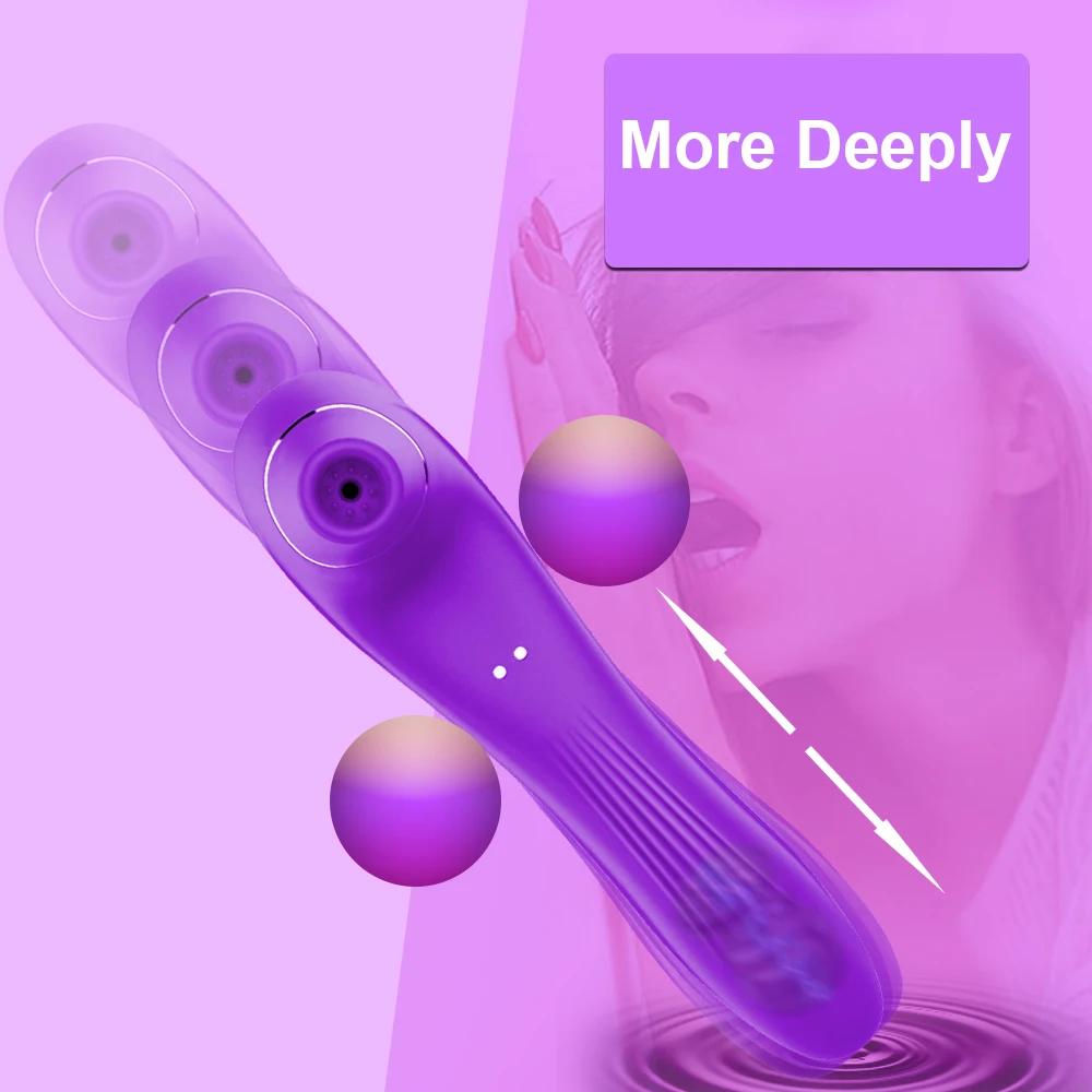 Female Sucking Vibrator Clitoris Stimulator G Spot Dildo Nipple Oral Blowjob Vacuum Clit Sucker Adult Sex Toys For Women 18+