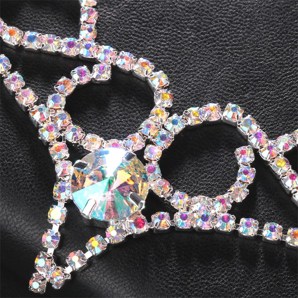 Bohemian Rhinestone Hairband Glitter Party Headband Teens Girls Dance Prom Wedding Headwear Summer Vacations Headpieces