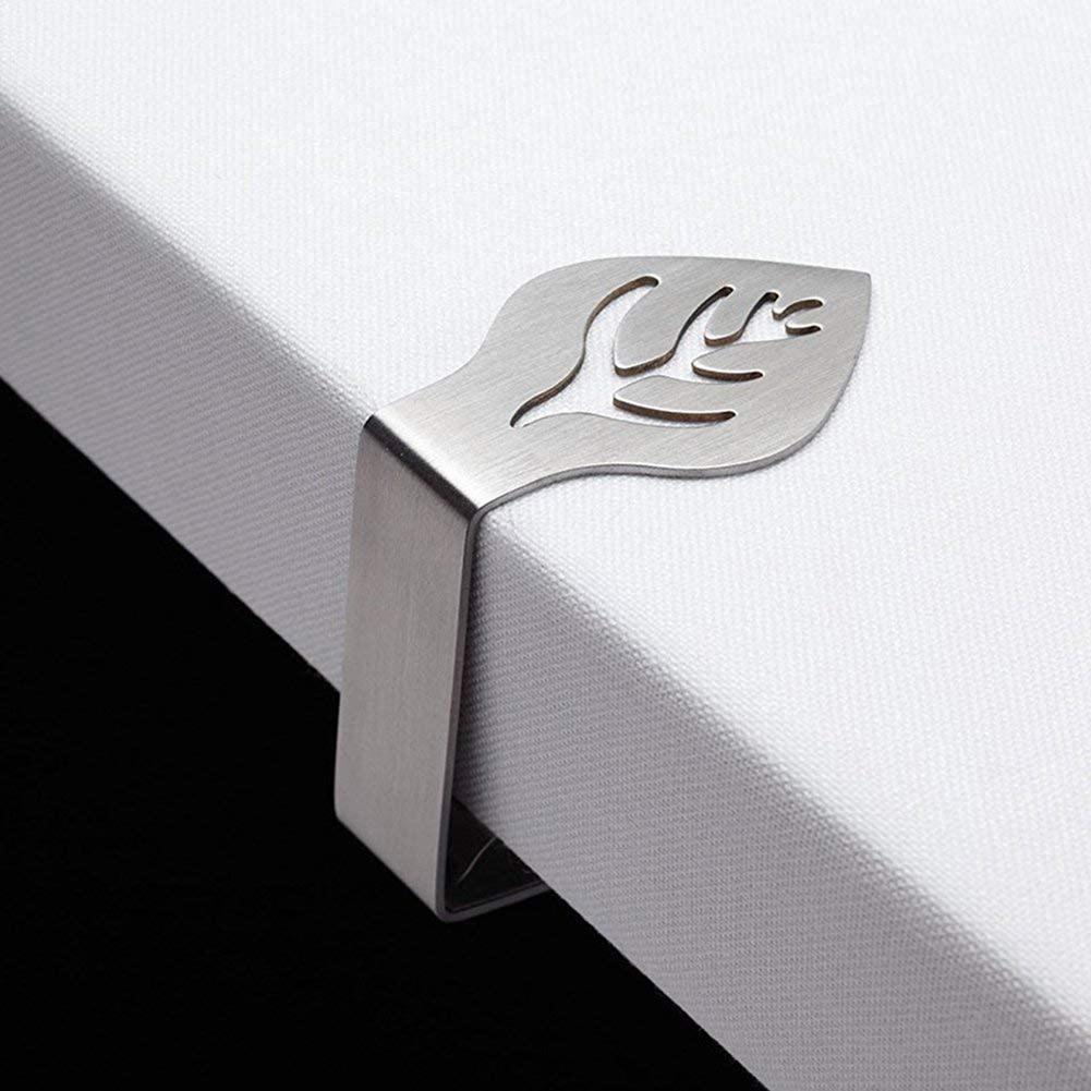 4PCS Stainless Steel Table Cloth Clips Adjustable Table Cover Clamps Table Cloth Holders for Home