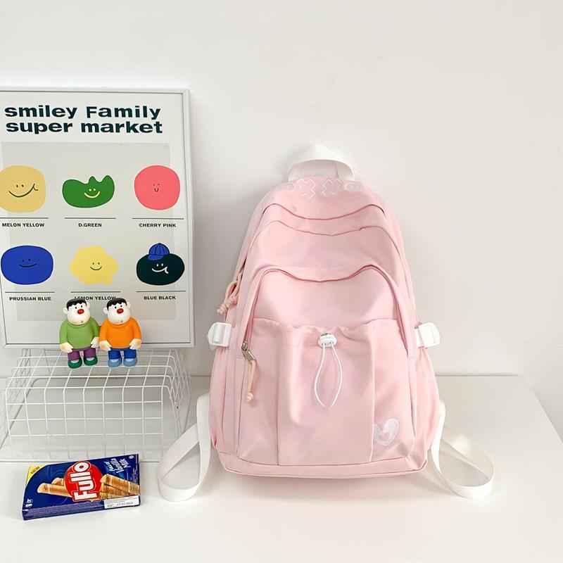 Fresh  Sweet and Cute Girly Japanese Campus Backpack Simple and Versatile Junior High School Students Backpack