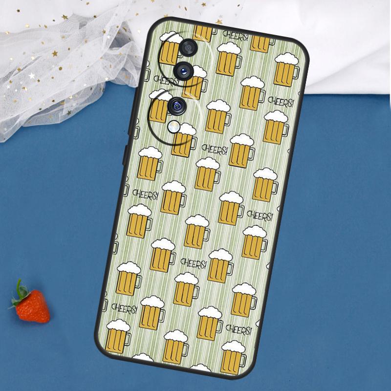 Pretzel Beer Pattern Case For Honor Magic 8 7 5 6 Lite 400 200 Pro 50 70 90 X8c X8b X9a X9b X9c X9d Win RT Cover