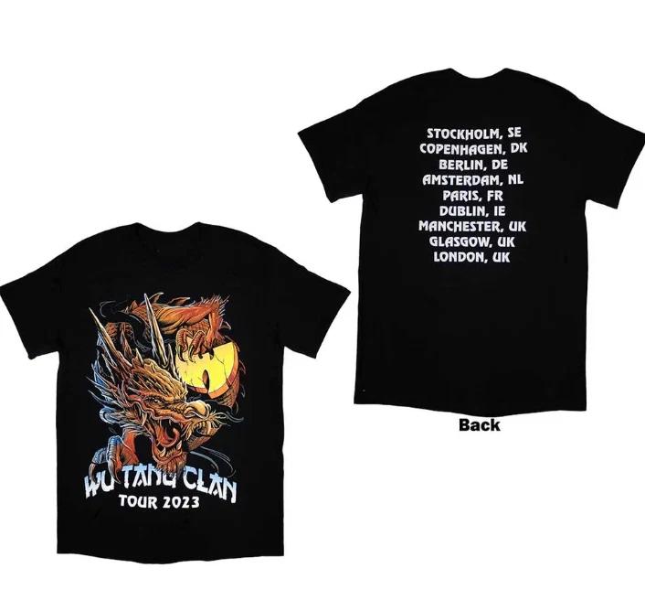 Wu-tang Clan Tour 23 Dragon Back Print T-Shirt 3XL