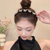 Korean Style Rhinestone Hair Hoop with Teeth Butterfly Hair Band Fashion Star Headband  Jewelry