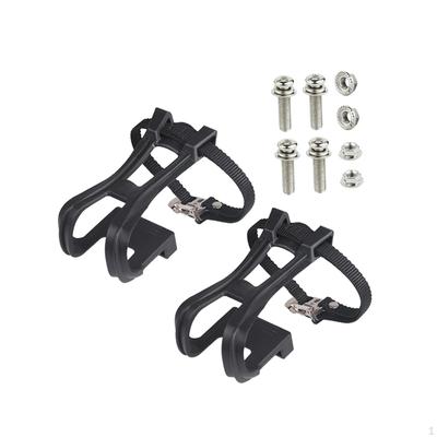 Bicycle Pedal Straps Clips Durable Fixed Strap Feet Footrest Strips for Fitness