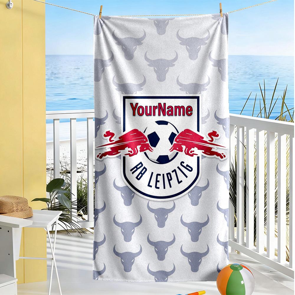 Rb Leipzig Customizable Name Beach Towel Super Soft Absorbent Portable For Swimmingbeachcamping Travel Beach Accessoriesgym