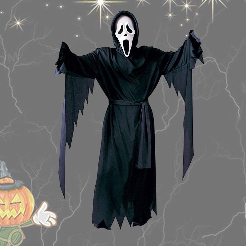 Halloween Child Scream Cosplay Costume Mask Parties Events Terror Roleplaying