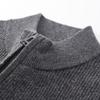 Shanshan Herren Dicke Reine Wolle Reißverschluss Stehkragen Strickjacke