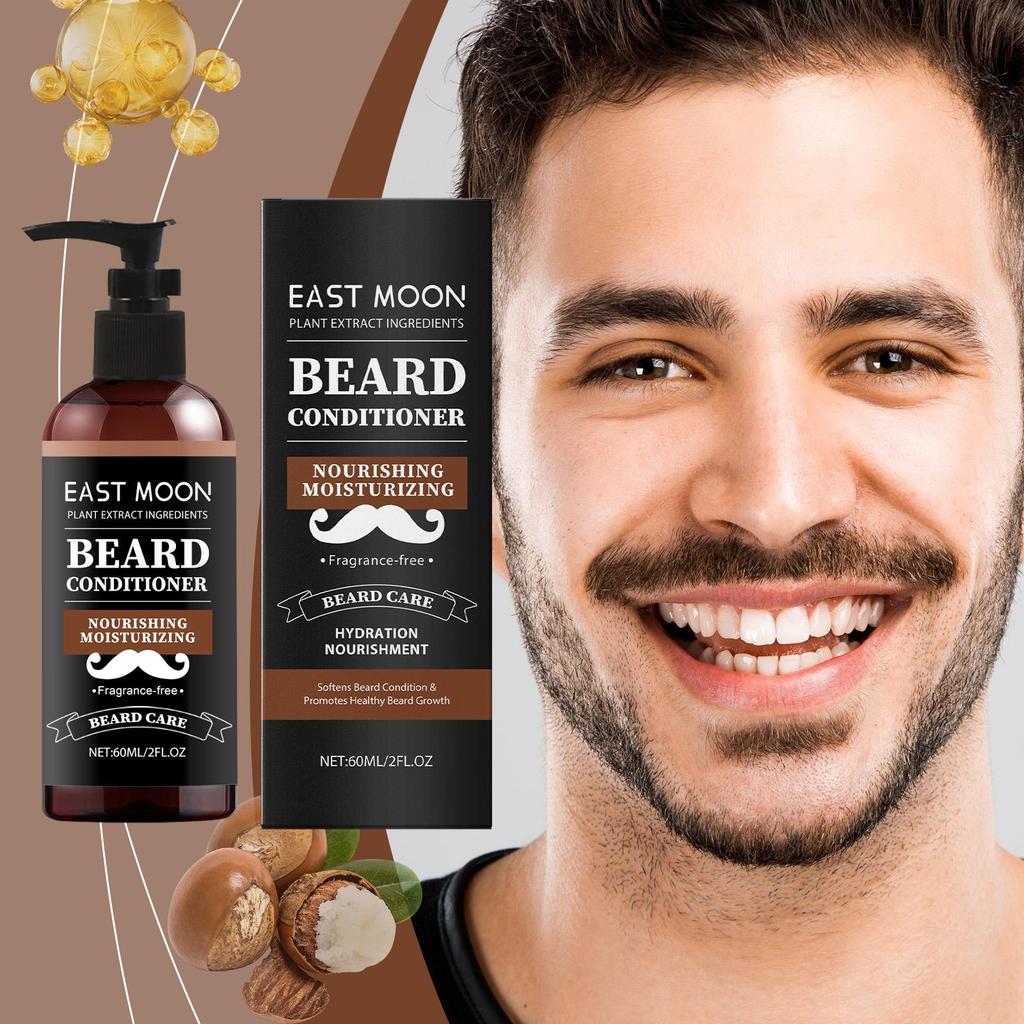 Men's Beard Care Nourishing Cream - Moisturizing, Softening, Shiny, Soothing, Gentle Care