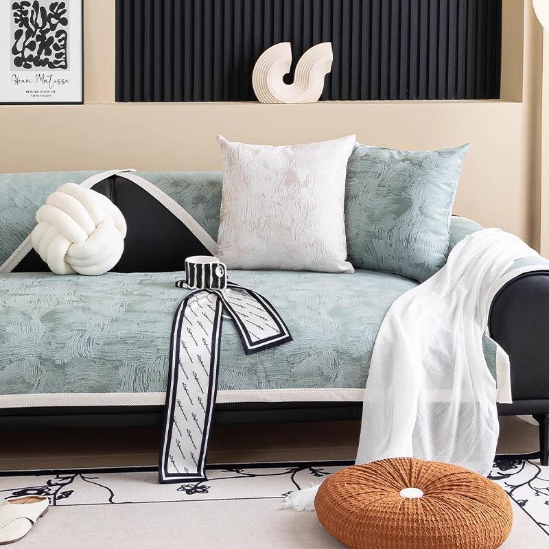 New Sofa Cushion Four-Season Universal Non-Slip Seat Cushion Light Luxury High-End Sofa Cover Chenille Cover