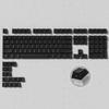 Womier 123-Key Double-Shot PBT Light-Transmitting Keycaps with Cherry Profile for Mechanical Keyboards and PCs (Black)