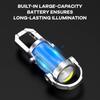 Mini Flashlight Keychain Portable Waterproof for Outdoor Camping Hiking Emergency Use Durable Plastic High-Brightness LED