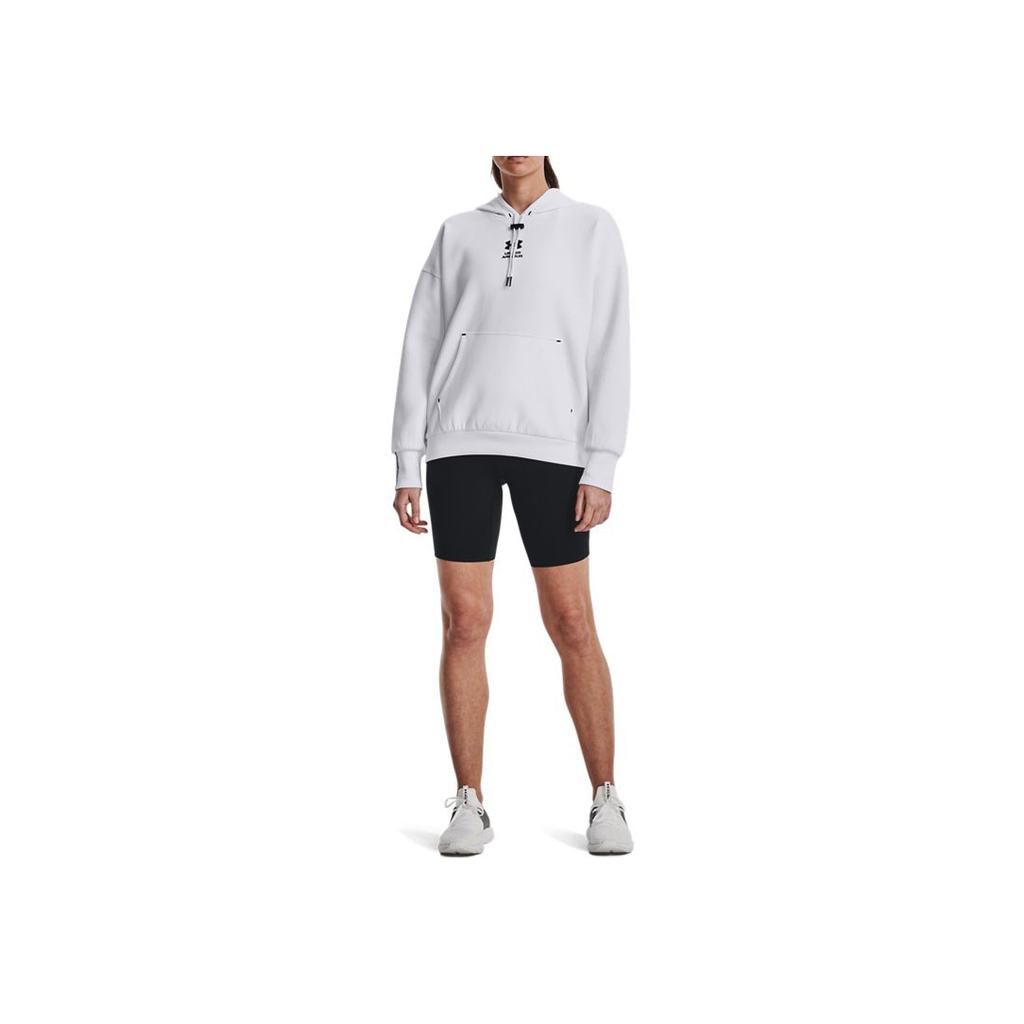 Under Armour Summit Logo Pullover Hoodie Women Hoodies White 1374466-100
