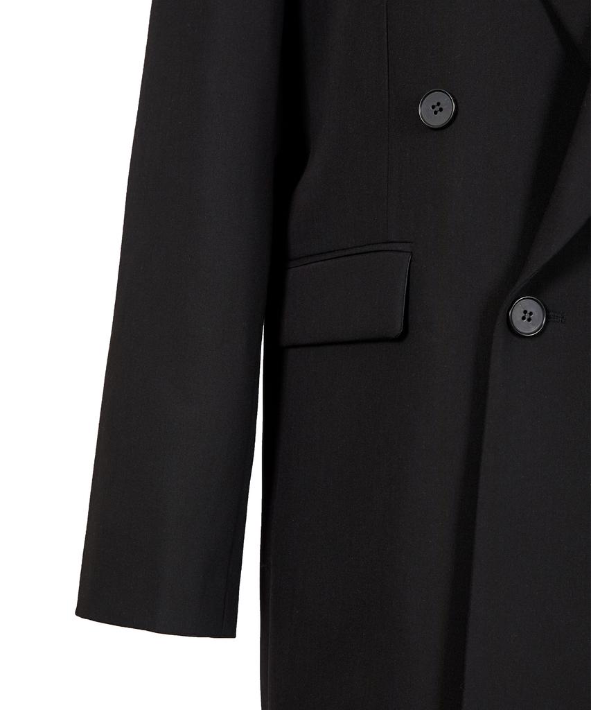West Grand Boulevard Libre Oversized Wool Blended Double Blazer Black