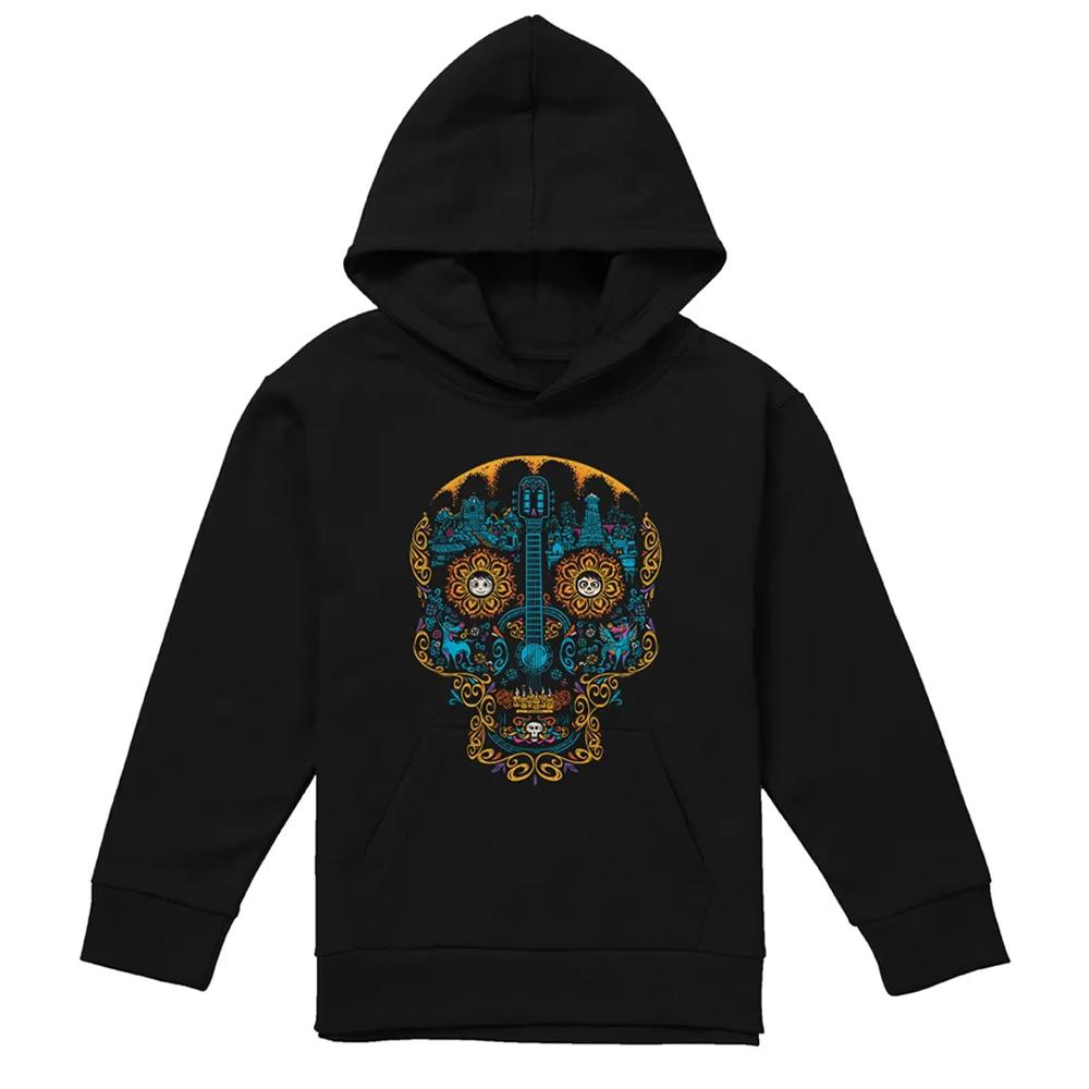 Coco Childrens/Kids Colorful Day Of The Dead Skull Miguel Dante Hoodie