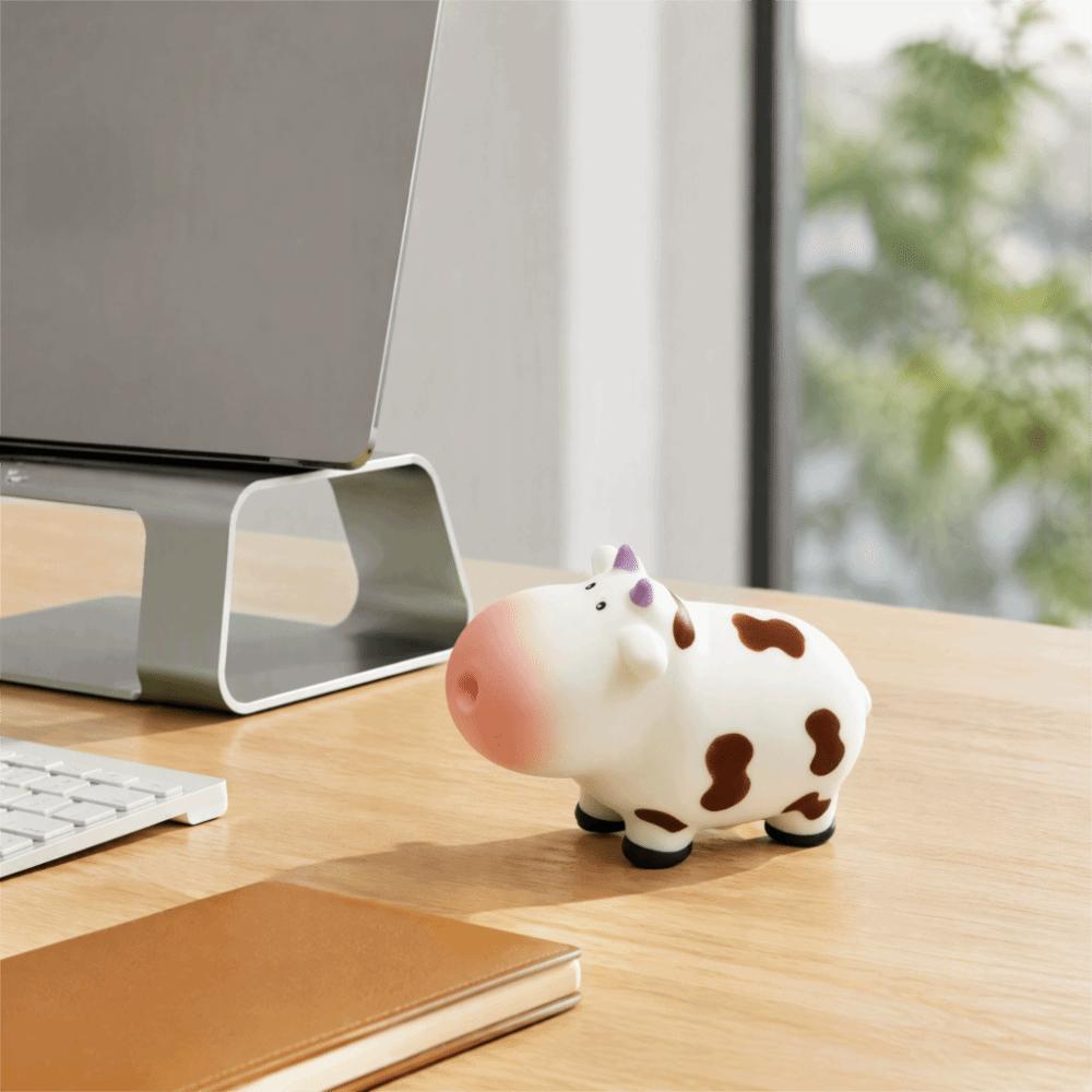 Soft Simulation Cow Fidget Toy Slow Rising Cow Slow Rebound Toy Simulation Cow Squishy Toy Adults