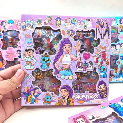 100 piezas/set Pegatinas de Cazadores de Demonios de Dibujos Animados Anime Decorativas Rumi Mira Zoey Guitarra Cuaderno Equipaje DIY Impermeable Regalos para Niños