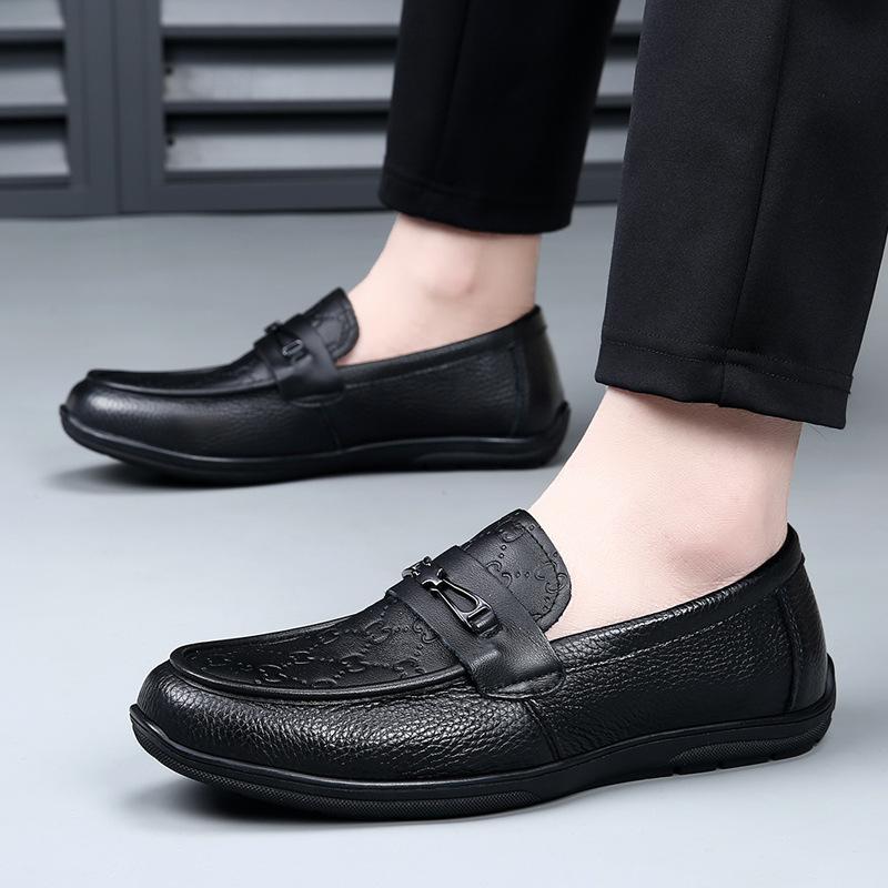 

Повседневная кожаная обувь весна и осень новая обувь Doudou на одной педали мужская из натуральной кожи мужская 44