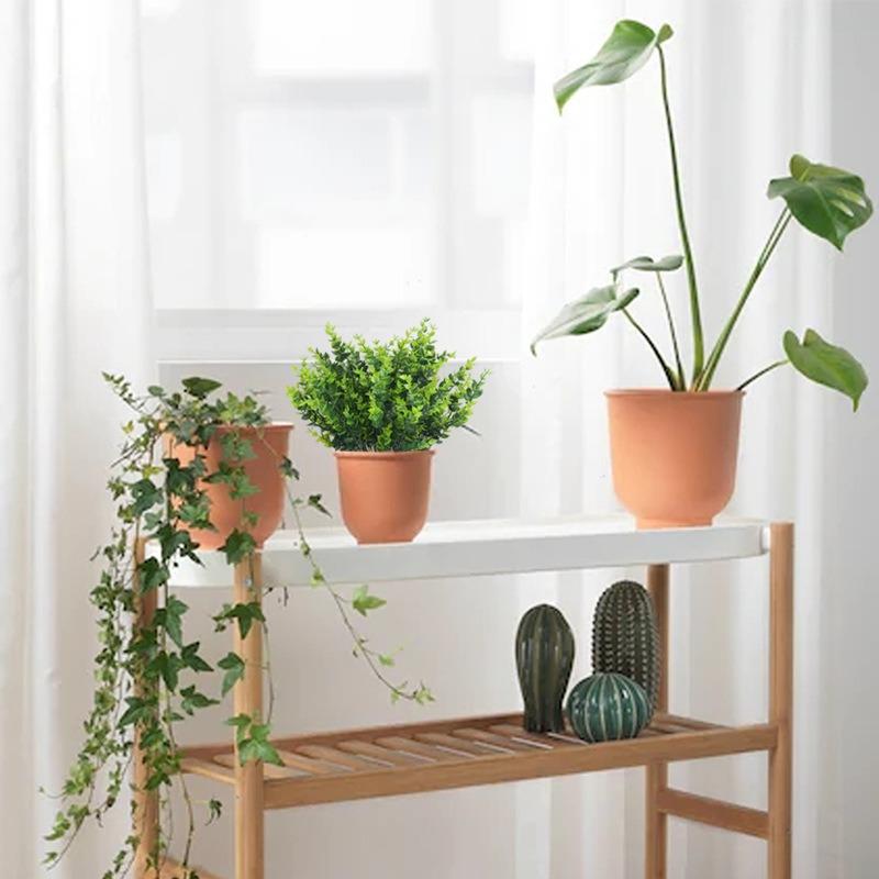 Top Quality Plastic Artificial Plants Green Eucalyptus Leaves Stems For Wedding Home Decoration Flower Office Kitchen Garden