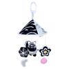 Black & White Newborn Stroller Toy Car: Hanging Wind Chime & Crib Mobile for Early Education
