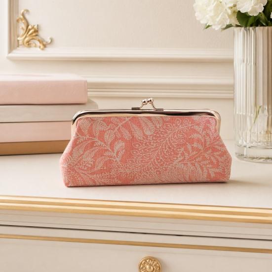 Coin Purse with Kiss-lock Closure