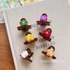 Korean Style Pearl Flower Knit Mini Hair Clip - Child & Women Safe, Non-Damaging, Versatile Hair Accessory