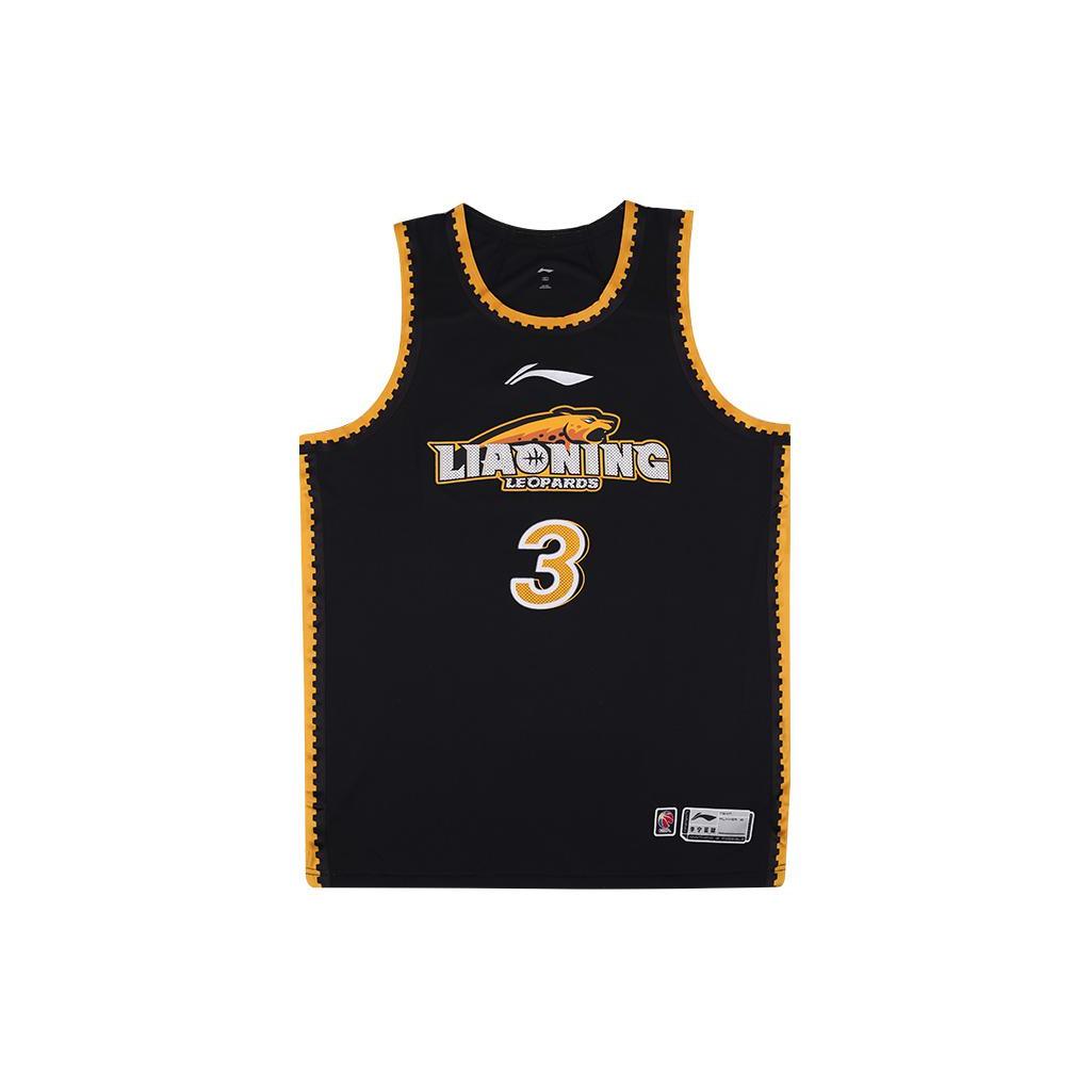 Li Ning CBA Collection Basketball Jerseys Men s Black Moderate Straight Fit AAYTA83-2 L