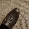 Fashion Women's new spring and autumn genuine leather cowhide bow comfortable mid heel round toe loafers casual single shoes for walking