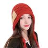 Tassel Wool Hat Women's Autumn and Winter Warm Ear Protection Red Knitted Hat Sweet Versatile Pullover Cold Hat