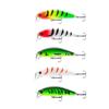 5Pcs/Boxed Slow Sinking Hard Artificial Bait with 2 Trible Hook Wobbler Crankbaits  Effective Bass