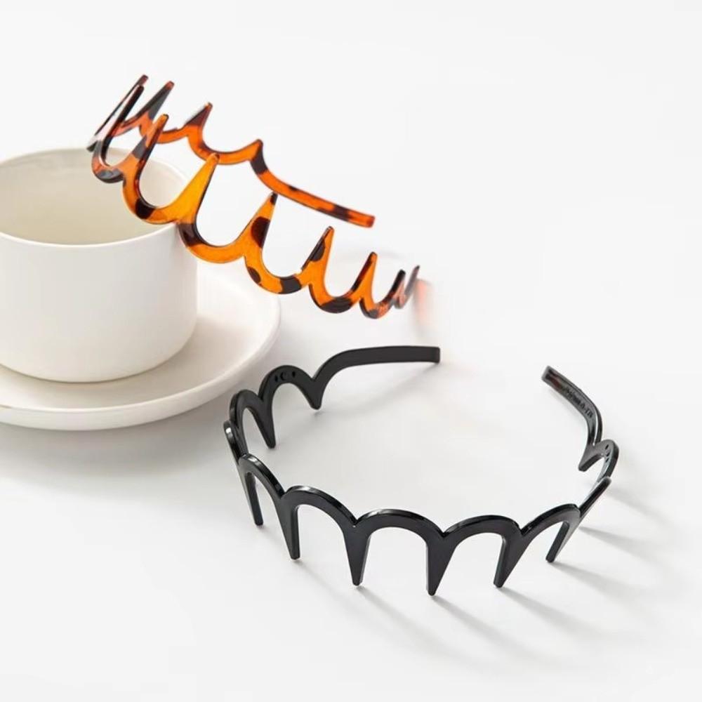 Elastic Hair Hoops Non Slip Hair Comb Fashion Wavy Hairband  for Women Girls