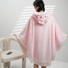 Cartoon Sheep Wool Blanket Shawl: Cozy Hooded Nap Cloak for Autumn & Winter