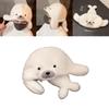 Cute Cartoon White Seal Design Plush Hat For Kids And Adults Cold Season Accessory