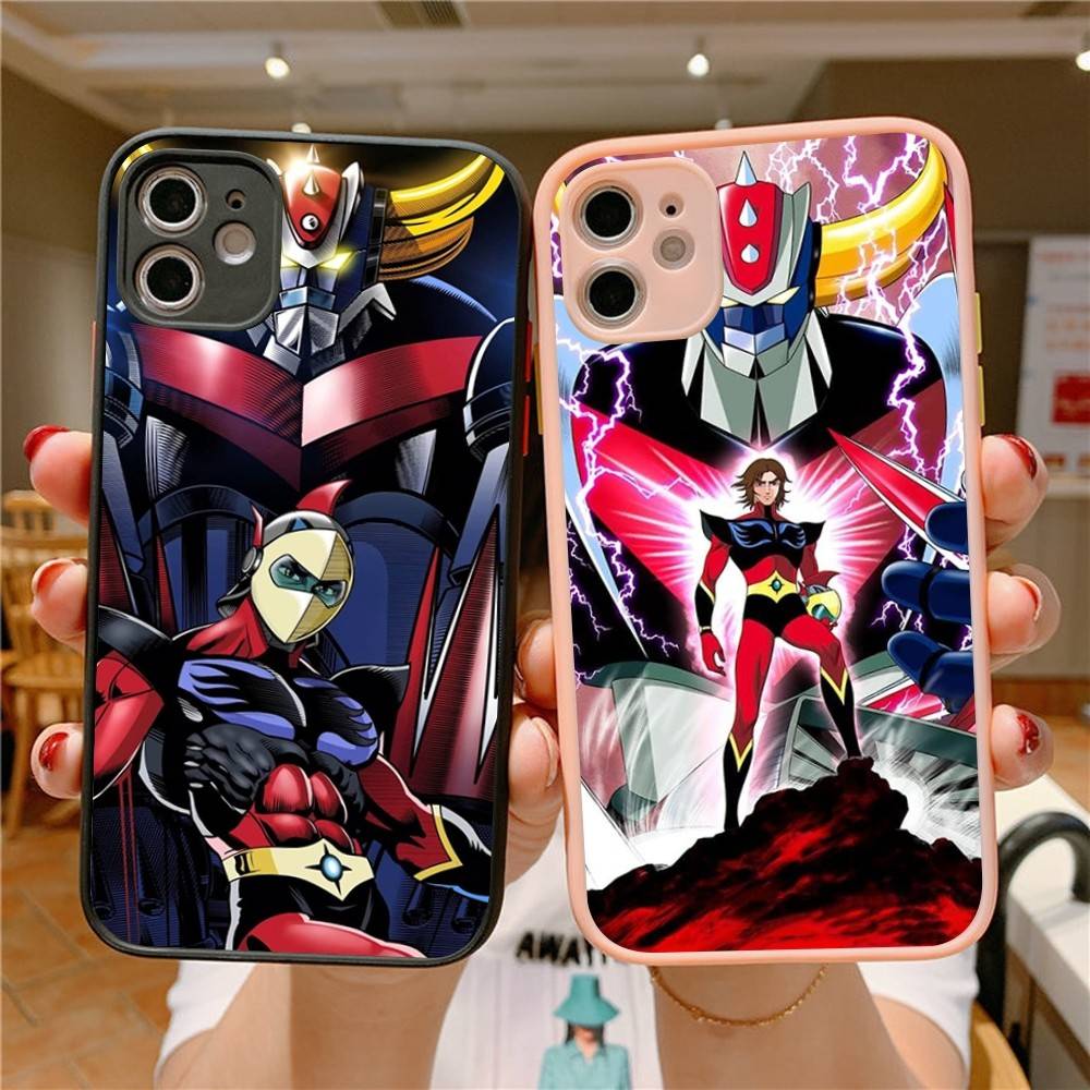 UFO R-Robot G-Goldorak For IPhone Air 16 15 14 Plus 13 12 11 Pro Max Matte Cover Jelly Shockproof Phone Case