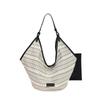 Versatile Lazy Wind Tote Bag New Underarm Shoulder Large Capacity Niche New Fashion Canvas Bag Knitted Bag