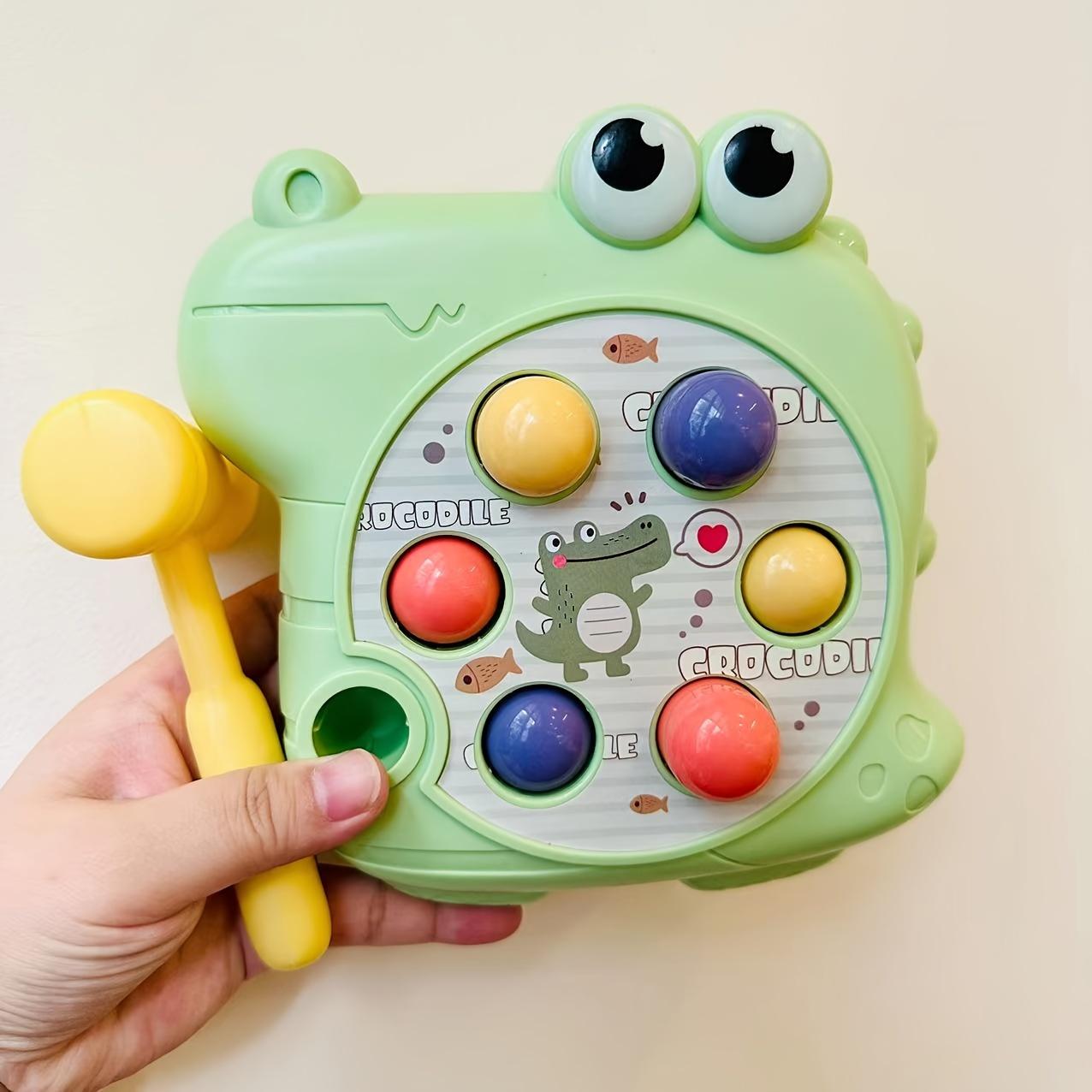 

Youngsters s Toy Interactive Knocking Toy Hammering Toy Puzzle Knocking Desktop Game Birthday Gift зелений