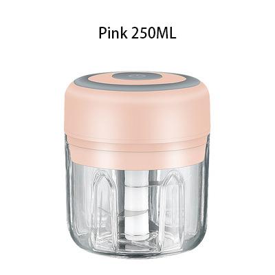 Electric Garlic Chopper Usb Charging Ginger Masher Machine Mini 100/250ml Sturdy Durable Chili Vegetable Crusher Kitchen Tool