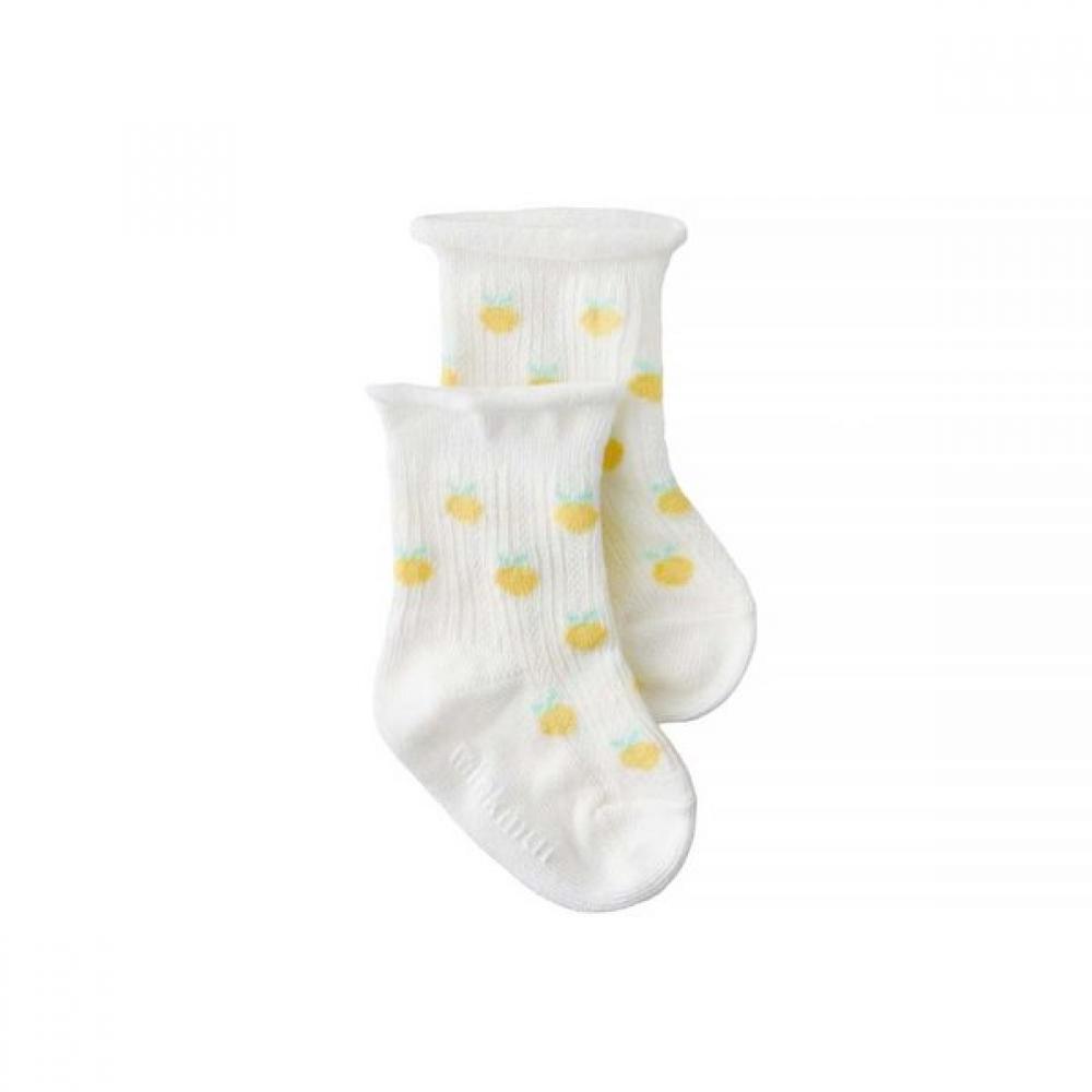 Mink Mui Dot Fruit 7 Sleeve Romper   Petit Berry Sock Set 36370 041 12 36170 011 02