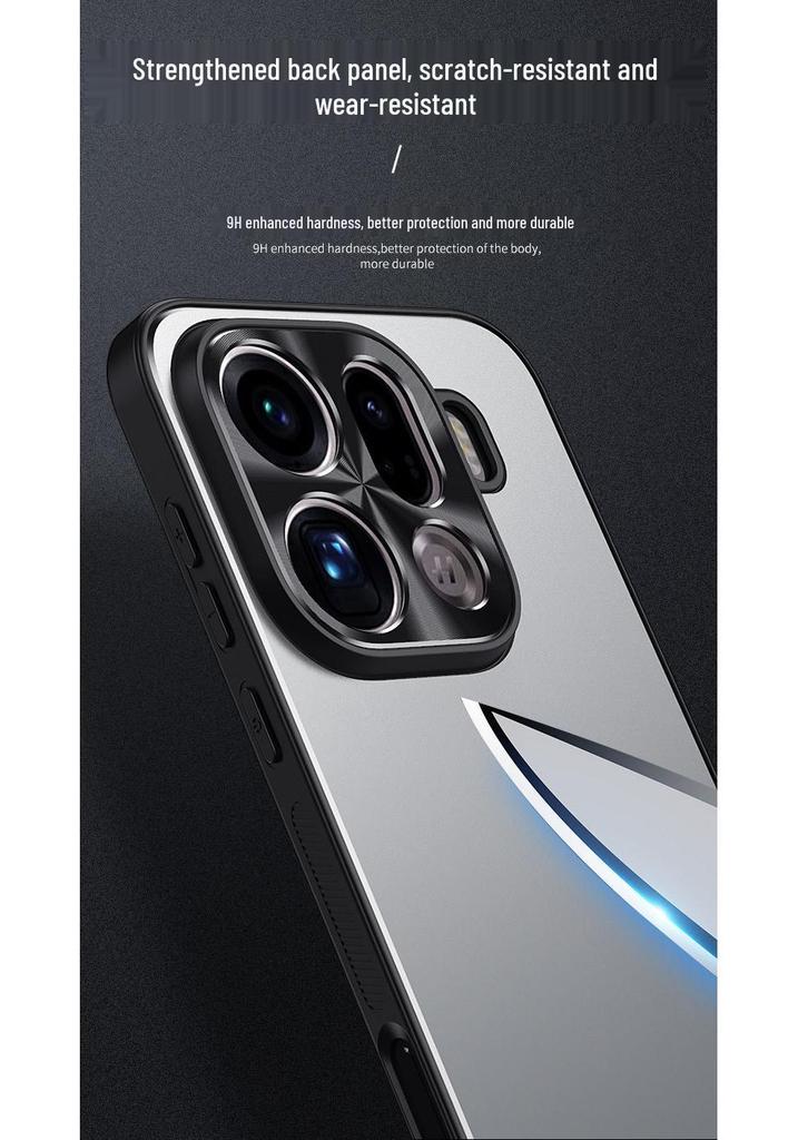 OPPO Find X9 Ultra Metal Frosted Stand Protective Phone Case - Full Coverage, Drop-proof
