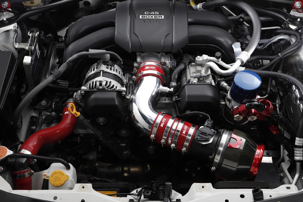 Blitz SUCTION KIT GR86 BRZ ZN8 ZD8 Red Silicone Hose 55101