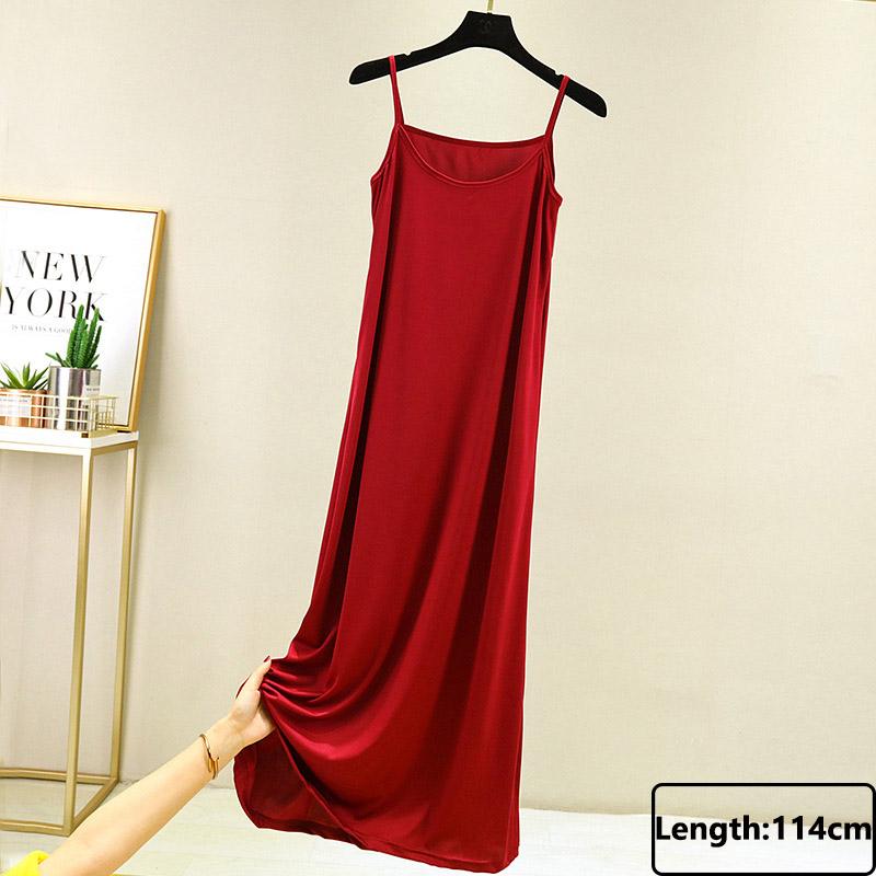 Buy Full Slips Under Dress Women Summer Plus Size Sleeveless Modal