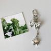 Fashion Heart Bowknot Chain Keychain Hanging Decorations Keyring Ornament