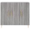 Sideboard Gray Sonoma 90x34x80 Cm Particleboard