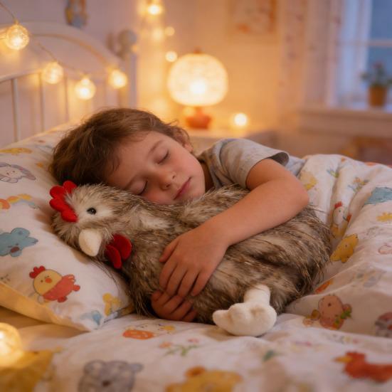 Sitting Hen Plush Toy Realistic Cute Stuffed Chicken Soft Stuffed Animal Home Decor Gift