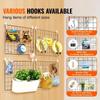 2/4/6pcs - Photo Wall Grid Panel, Photo Hanging Display, Metal Mesh Wall Decoration, Multi Functional Hanging Painting