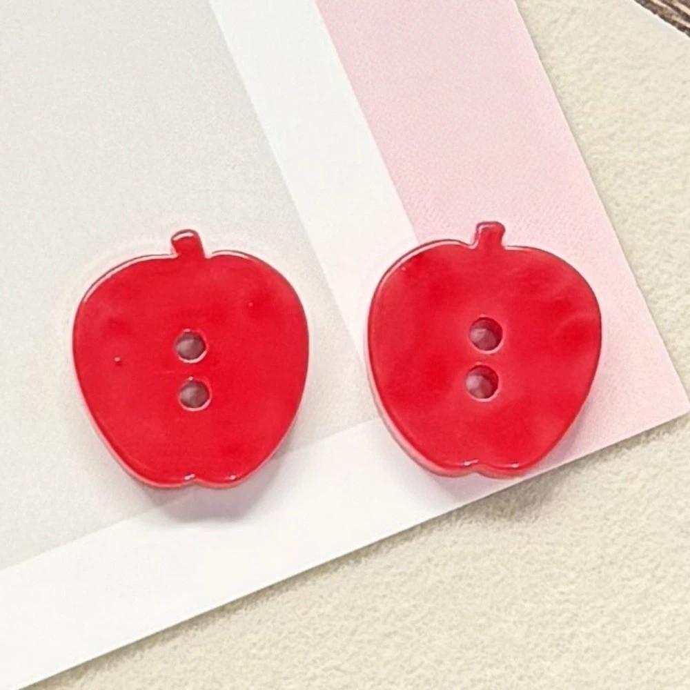 40pcs Creative Mango Buttons Peach Orange Buttons Fashionable Colored Fruits Buttons Clothing Coat
