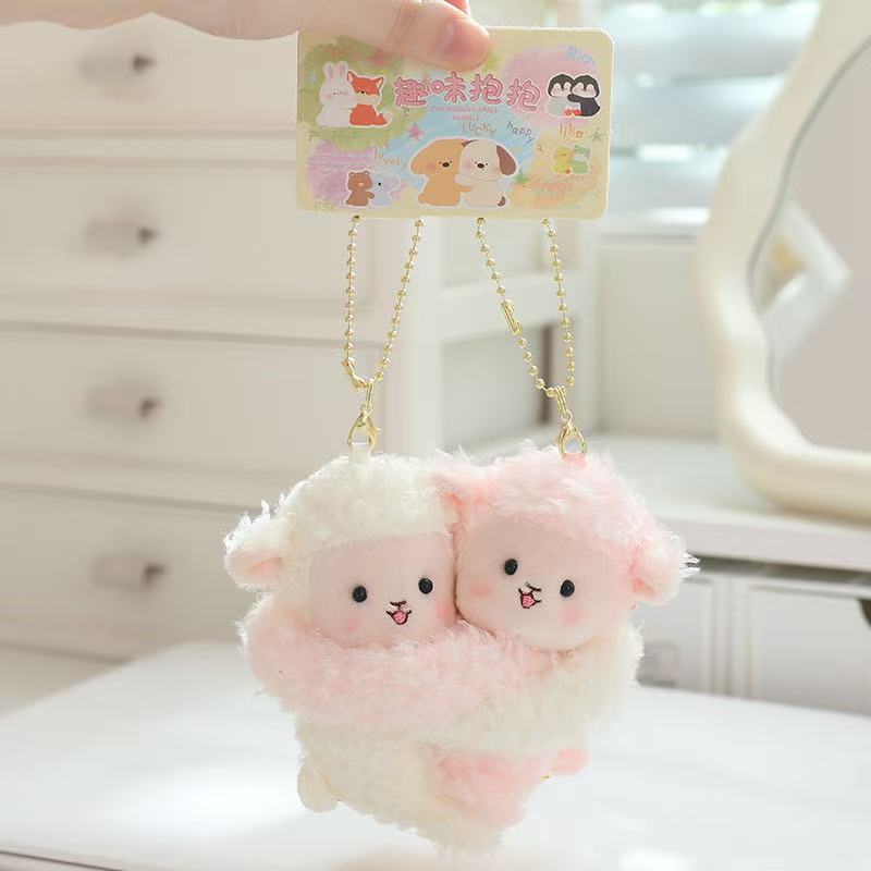 10cm Simulation New Hug Animal Pendant Doll Stuffed Plush Toy Cartoon Anime Cute Pillow Children's Birthday Gift Fun Doll