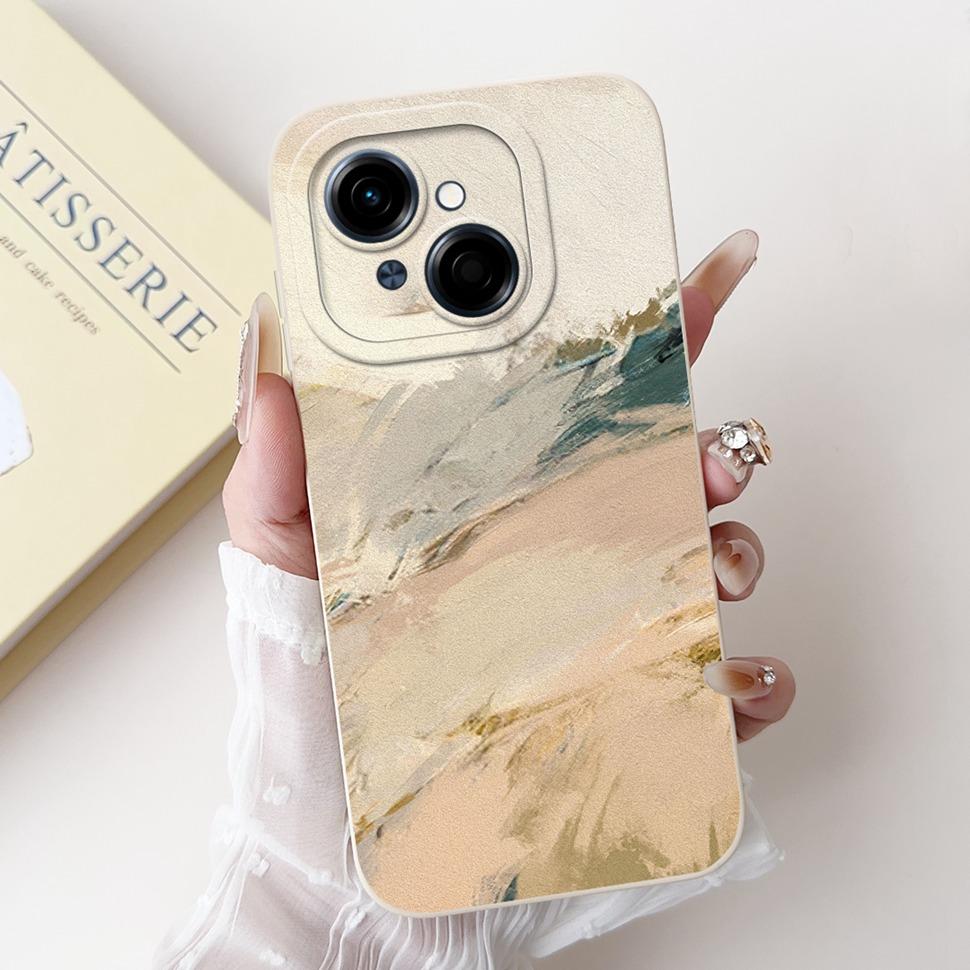 For Tecno Spark Go 1 Case 6.67" Beautiful Flower Painted Cover Soft Silicone Phone Case For Tecno SparkGo 1 Go1 Capa Coque